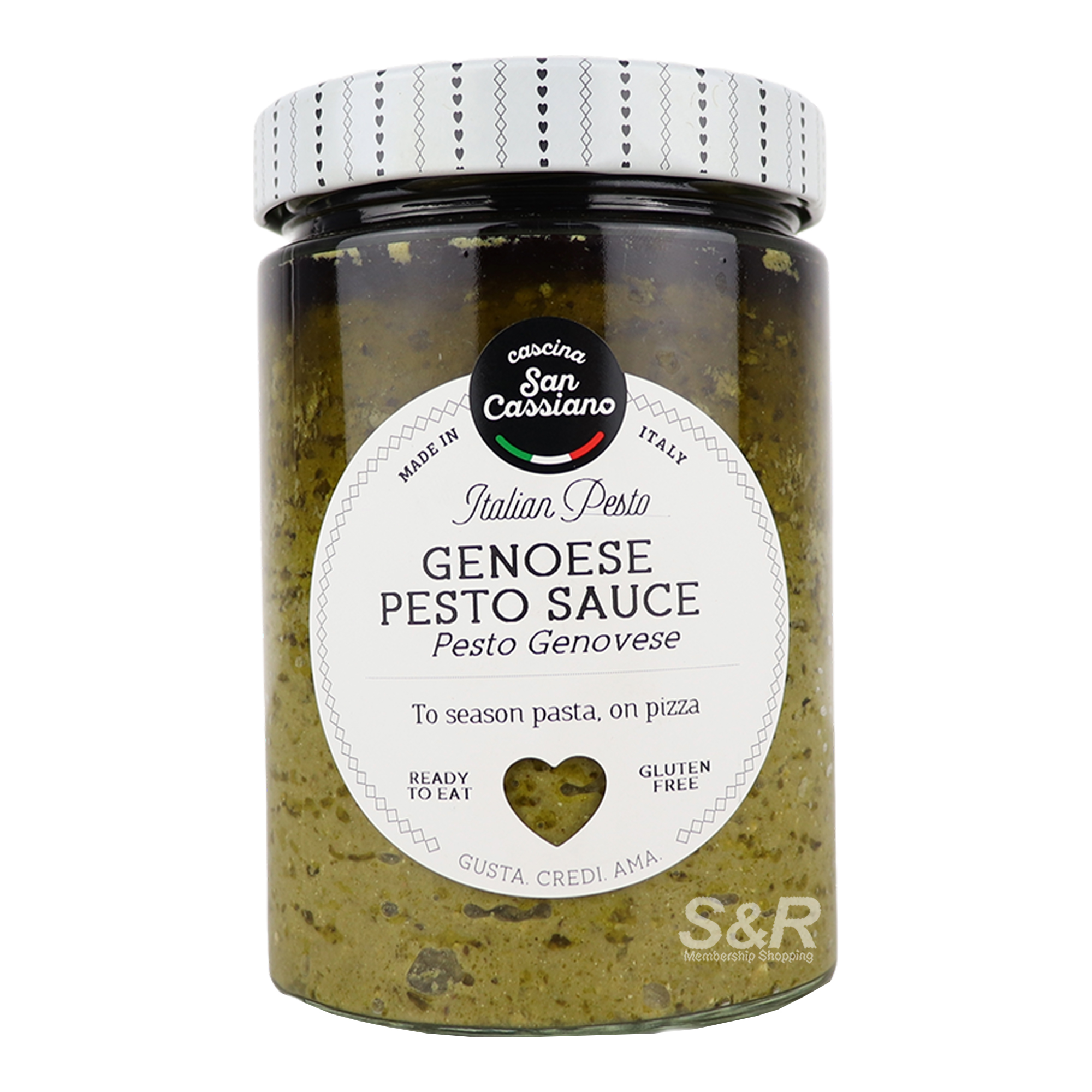 Cascina San Cassiano Italian Pesto Genoese Sauce 540g Cascina San Cassiano Italian Pesto Genoese Sauce 540g